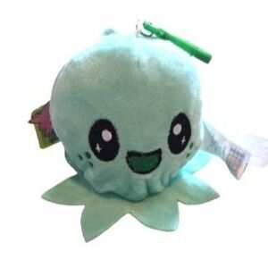 Reverse-EEZ Plush Octopus 4" - Teal and Orange Plush